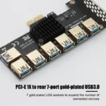 PCI E 1x 1 to 7 Riser Card Adapter PCI Express USB 30 Converter for BTC Mining 2 | PricZone