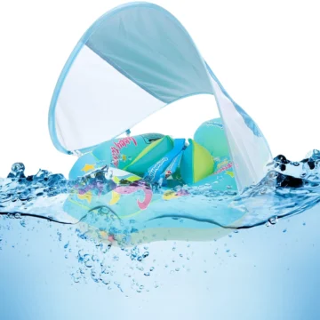 Baby Inflatable Swimming Ring with Sunshade 1 | PricZone