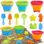 Silicone Beach Toy Set with Foldable Bucket 1 | PricZone