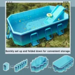 Large Folding Outdoor Pool for Kids and Adults 2 | PricZone