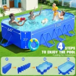 Foldable Oversized Hard Shell Pool for Kids 3 | PricZone