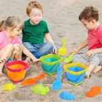 Silicone Beach Toy Set with Foldable Bucket 4 | PricZone