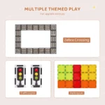 Magnetic Tile Set 56 PCS for Kids Learning Fun 3 | PricZone