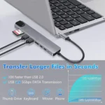 USB C Hub 8 in 1 Adapter for Laptops 4 | PricZone