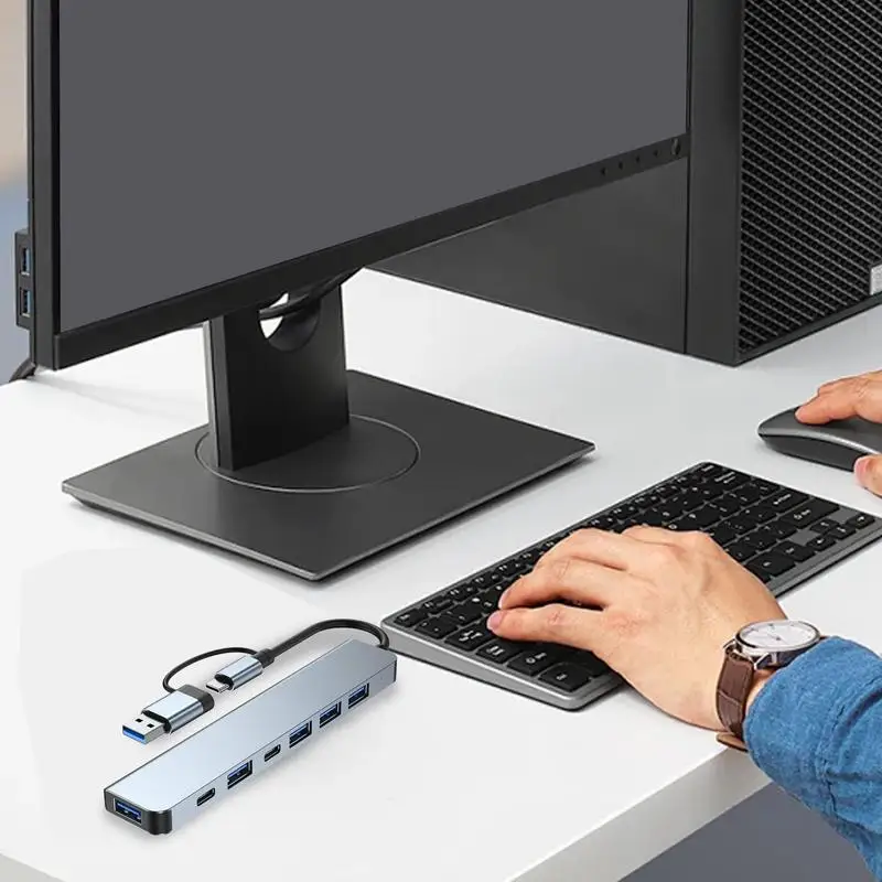 7in1 USBC Hub for MacBook and Lenovo 4 | PricZone 7 in 1 USB C Hub for MacBook and Lenovo 4 | PricZone