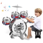 Mini Jazz Drum Set with Stool for Kids 1 | PricZone
