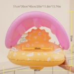 Baby Mermaid Swim Ring with Seat and Handles 6 | PricZone