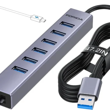 FORIDA 8-in-1 USB 3.0 Hub with Long Cable 1