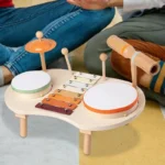 Wooden Drum Set for Kids Musical Toy Kit 3 | PricZone