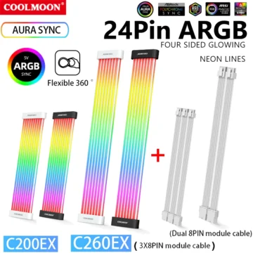 COOLMOON RGB Light Strip Bar PC Extension Kit 1 | PricZone