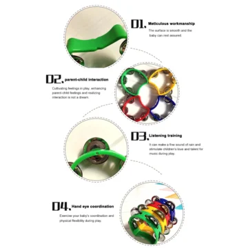 4pcs Tambourine Jingles Musical Rhythm Toy Set 1 | PricZone