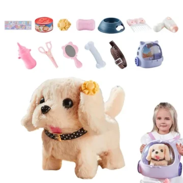 Plush Walking Puppy Toy with Pet Backpack 1 | PricZone