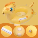 Cute Dinosaur Swim Ring Pool Toy with Handles 2 | PricZone