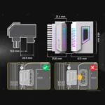 ATX 24Pin 90 180 Degree ARGB Power Adapter 6 | PricZone