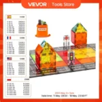 Magnetic Tile Set 56 PCS for Kids Learning Fun 1 | PricZone