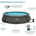 Funsicle Quickset 18x48 Inch Round Pool Set 2 | PricZone
