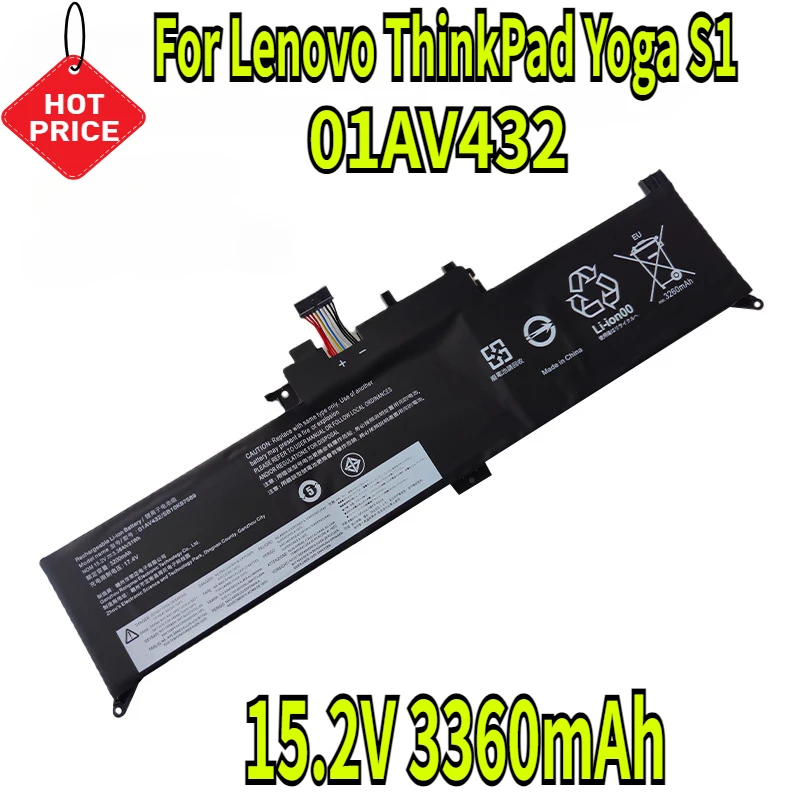 152V 3360mAh 01AV434 01AV433 01AV432 Laptop Battery for Lenovo ThinkPad Yoga S1 370 X380 1 | PricZone 152V 3360mAh 01AV434 01AV433 01AV432 Laptop Battery for Lenovo ThinkPad Yoga S1 370 X380 1 | PricZone