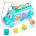 Musical Cartoon Baby Bus Piano Toy 1 | PricZone