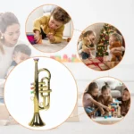 Kids Brass Trumpet Toy for Music Learning 5 | PricZone