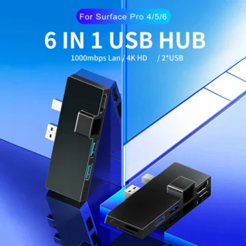 6 in 1 Surface Pro Docking Station Hub 2 | PricZone