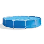 Blue Round Metal Frame Swimming Pool 1 | PricZone