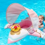 Baby Airplane Pool Float with Sunshade Lounger 2 | PricZone
