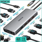 MOKiN 11in1 USBC Hub with 4K HDMI and VGA 1 | PricZone MOKiN 11 in 1 USB C Hub with 4K HDMI and VGA 1 | PricZone