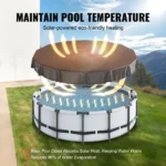 15FT Round Solar Pool Cover Ground Safety 2 | PricZone