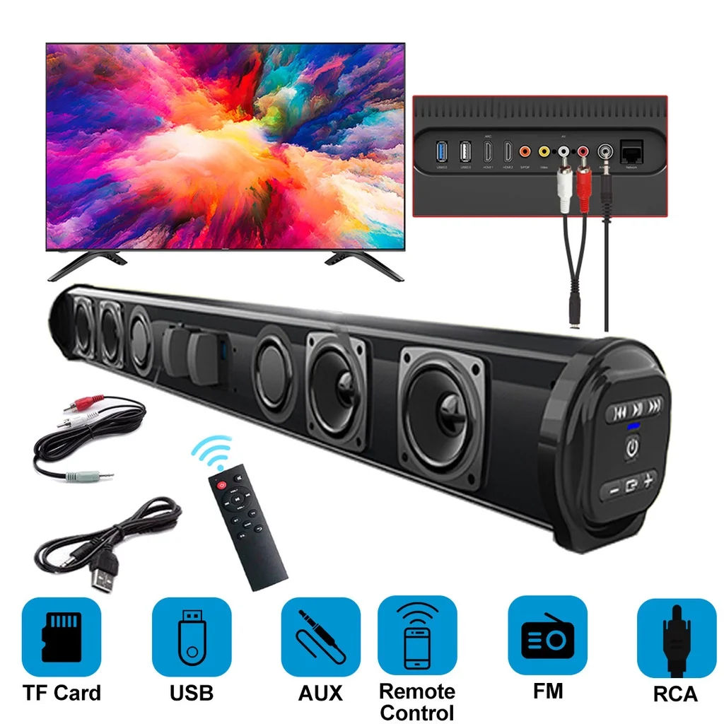 Soundbar Wireless Bluetooth Speaker TV Home 1 | PricZone Soundbar Wireless Bluetooth Speaker TV Home 1 | PricZone