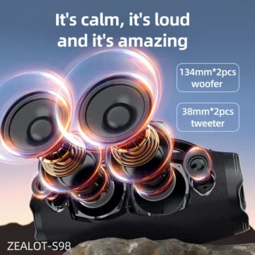 ZEALOT S98 160W Portable Bluetooth Speaker 2 | PricZone ZEALOT S98 160W Portable Bluetooth Speaker 2 | PricZone