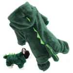 Dog Dinosaur Costume Soft Warm Pet Clothes 1 | PricZone