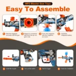 Automatic Gel Balls Gun Toys High Speed Blaster 4 | PricZone