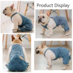 Dog Denim Jumpsuit Puppy Costumes 1 | PricZone
