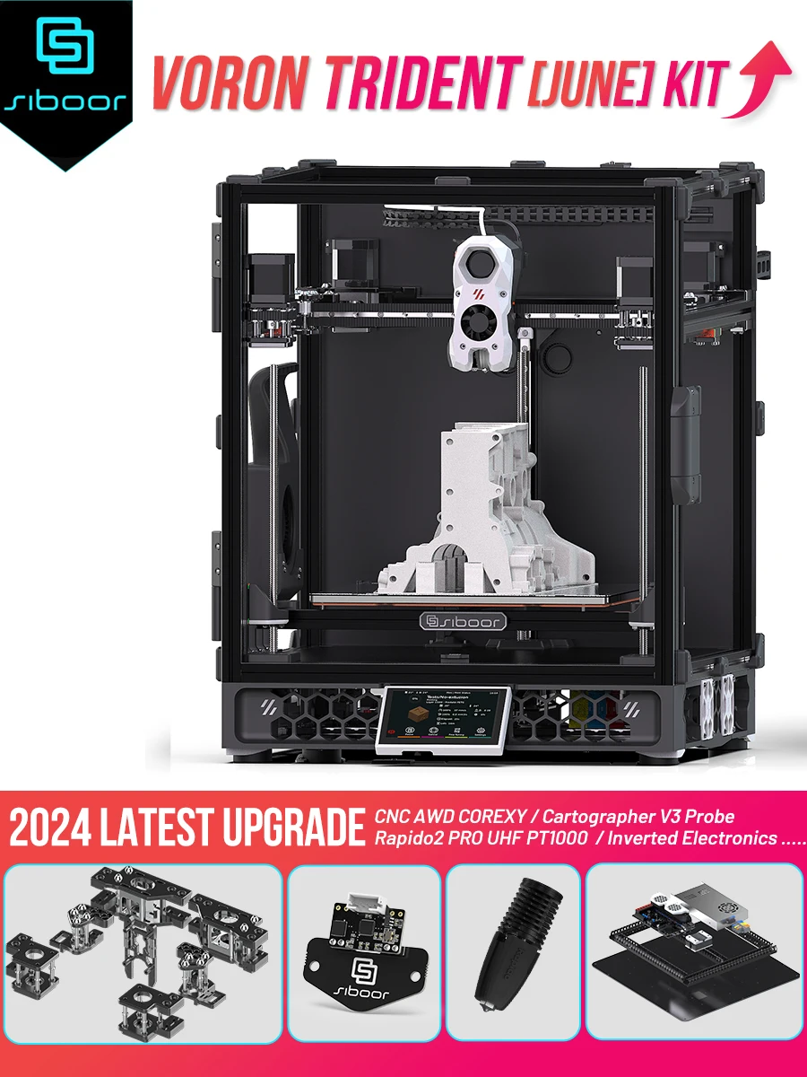 Upgraded SIBOOR Voron Trident JUNE 2024 CNC Metal Structure 4AWD CoreXY 3D Printer DIY Desktop Automatic Leveling 3D Full Kit 1 | PricZone Upgraded SIBOOR Voron Trident JUNE 2024 CNC Metal Structure 4AWD CoreXY 3D Printer DIY Desktop Automatic Leveling 3D Full Kit 1 | PricZone