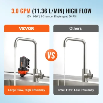 12V Water Pump 3 GPM 3 Chamber Diaphragm 2 | PricZone