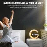 Wireless Charger Stand Alarm Clock Speaker Lamp 5 | PricZone