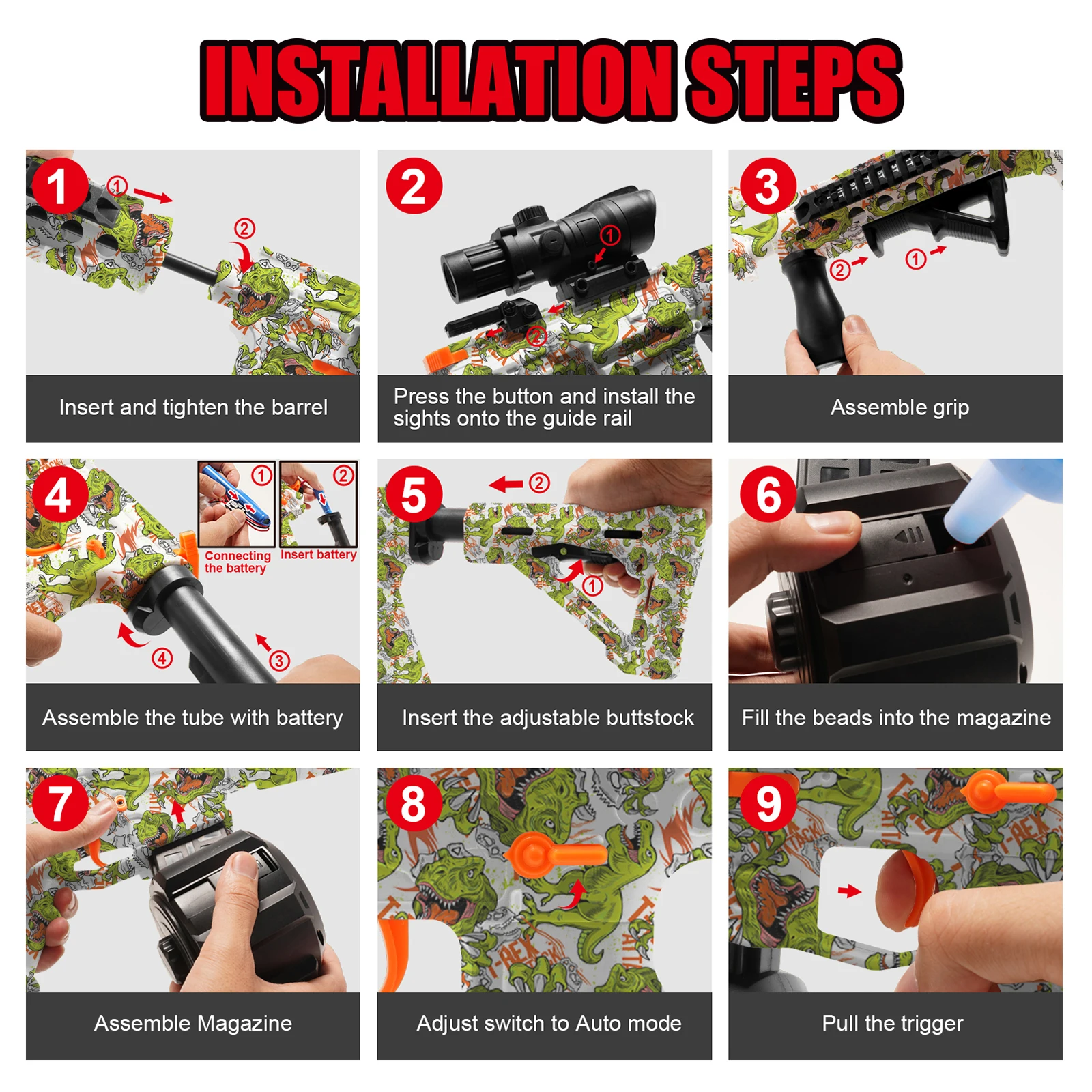 M4A1 Electric Gel Balls Gun Toy Automatic 4 | PricZone M4A1 Electric Gel Balls Gun Toy Automatic 4 | PricZone