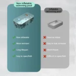 Foldable Swimming Pool Outdoor PVC Adults Kids 4 | PricZone