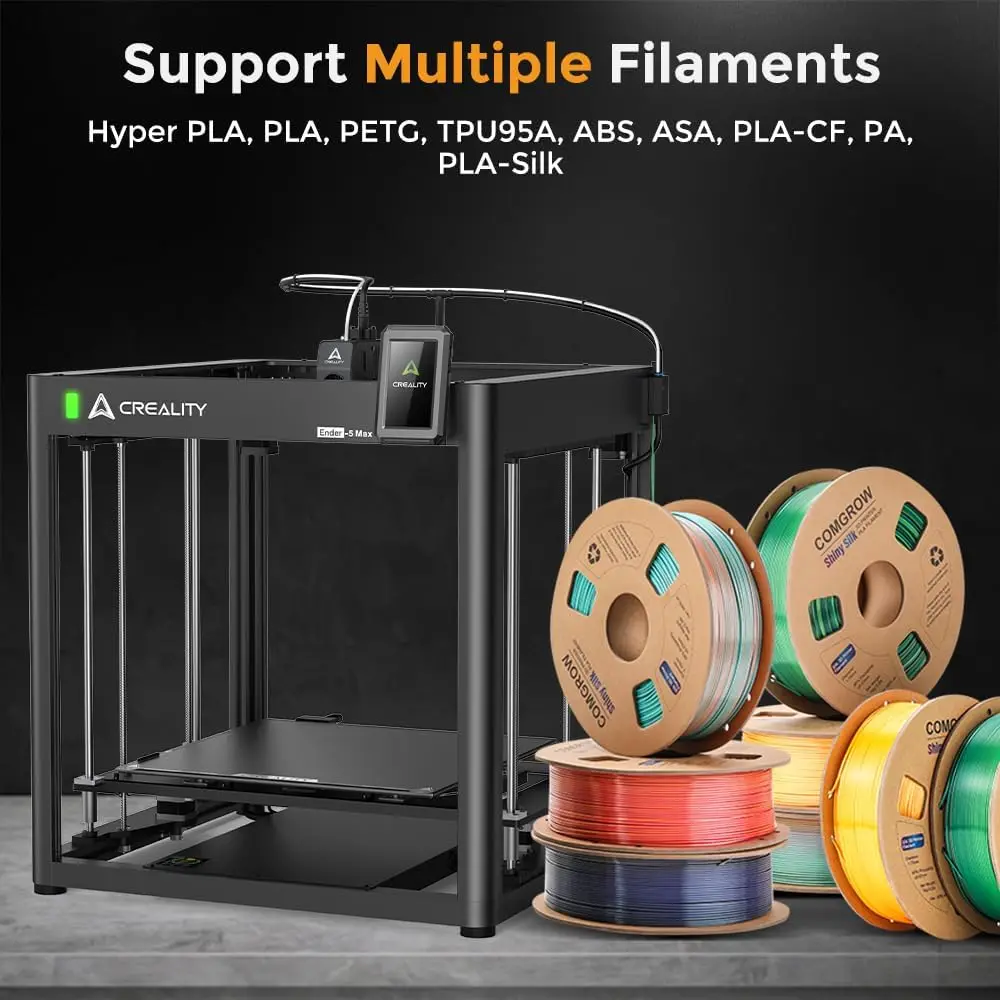 Creality Ender 5 Max 3D Printer with 700mms Max Printing Speed 36Point Auto Leveling 300℃ High Temp Precise Linear Rail 4 | PricZone Creality Ender 5 Max 3D Printer with 700mms Max Printing Speed 36 Point Auto Leveling 300℃ High Temp Precise Linear Rail 4 | PricZone