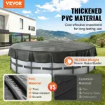 15FT Round Solar Pool Cover Ground Safety 6 | PricZone