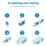 Foldable Swimming Pool Outdoor PVC Adults Kids 6 | PricZone