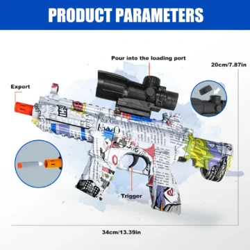 2PCS Gel Ball Blaster Toy Guns Outdoor Fun 2