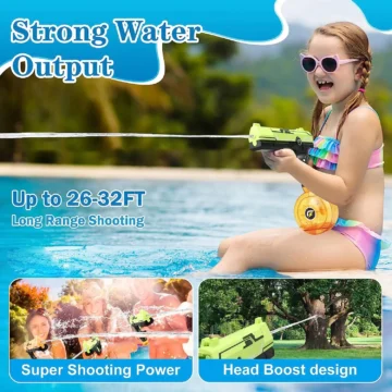 Electric Water Gun Squirt Pistol 2 Pack 2