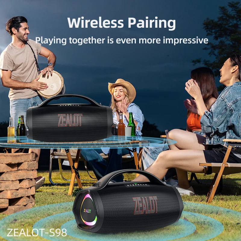 ZEALOT S98 160W Portable Bluetooth Speaker 5 | PricZone ZEALOT S98 160W Portable Bluetooth Speaker 5 | PricZone