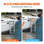 VEVOR Retractable Dock Ladder 45 Steps 3 | PricZone