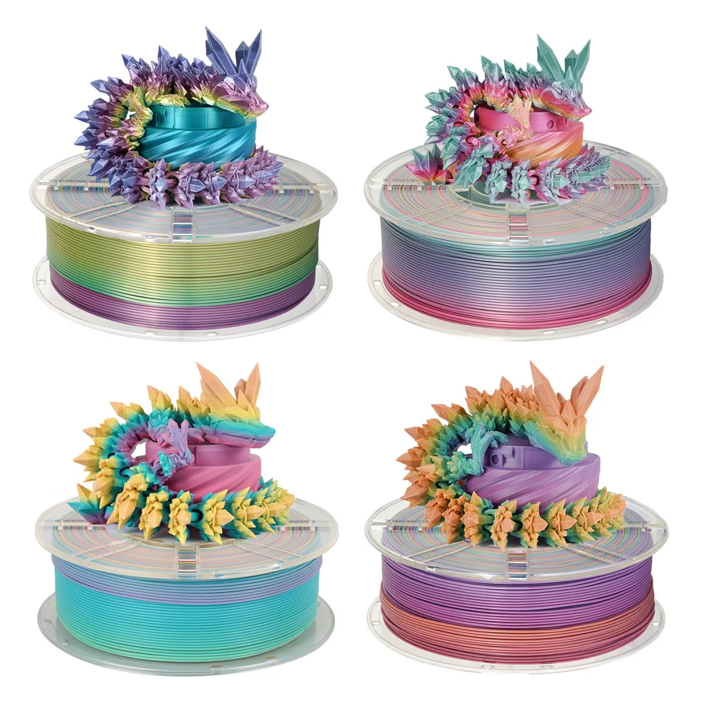 PLA Filament Rainbow 175mm for 3D Printers 1 | PricZone PLA Filament Rainbow 175mm for 3D Printers 1 | PricZone