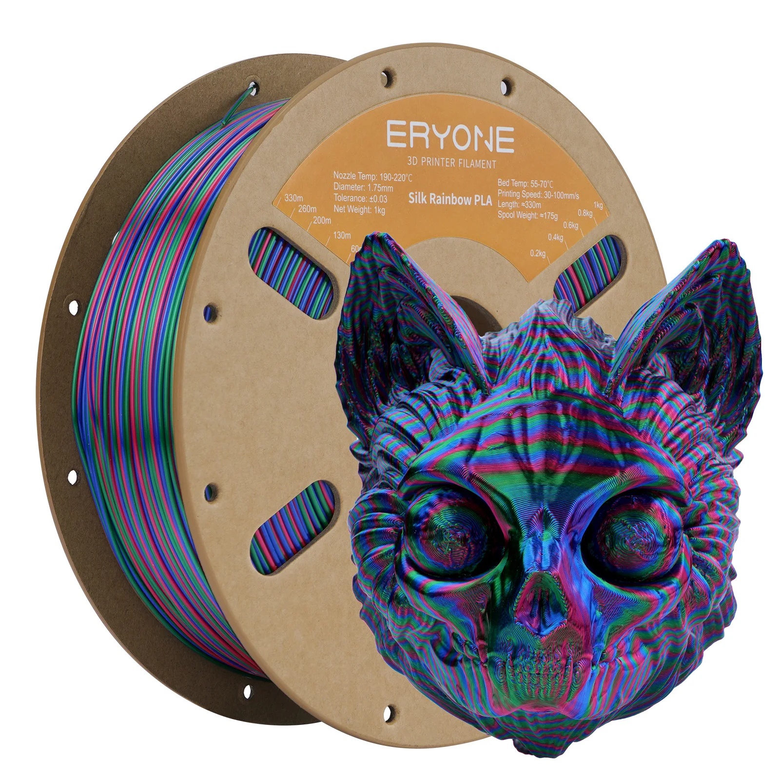 ERYONE PLA Silk TriColor 3D Printer Filament 4 | PricZone ERYONE PLA Silk Tri Color 3D Printer Filament 4 | PricZone