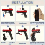 Beads Blaster Toy Gun Manual Automatic Burst 6 | PricZone