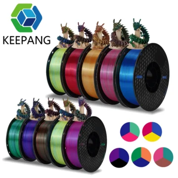 Tri Color Dual Color Silk PLA 3D Printer Filament 1 | PricZone