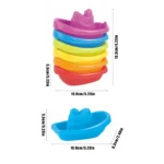Stackable Bath Toys Floating Pool Water Toys 5 | PricZone
